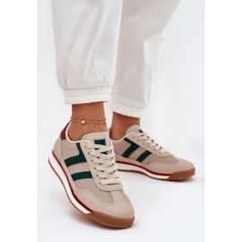 Zapatillas de deporte de mujer baja beige