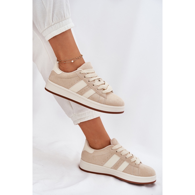 EVento Zapatillas de deporte para mujeres con beige ecológico