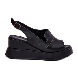 ARTIKER Sandalias de cuero para mujeres para Anchor Artker 52C0484 Negro