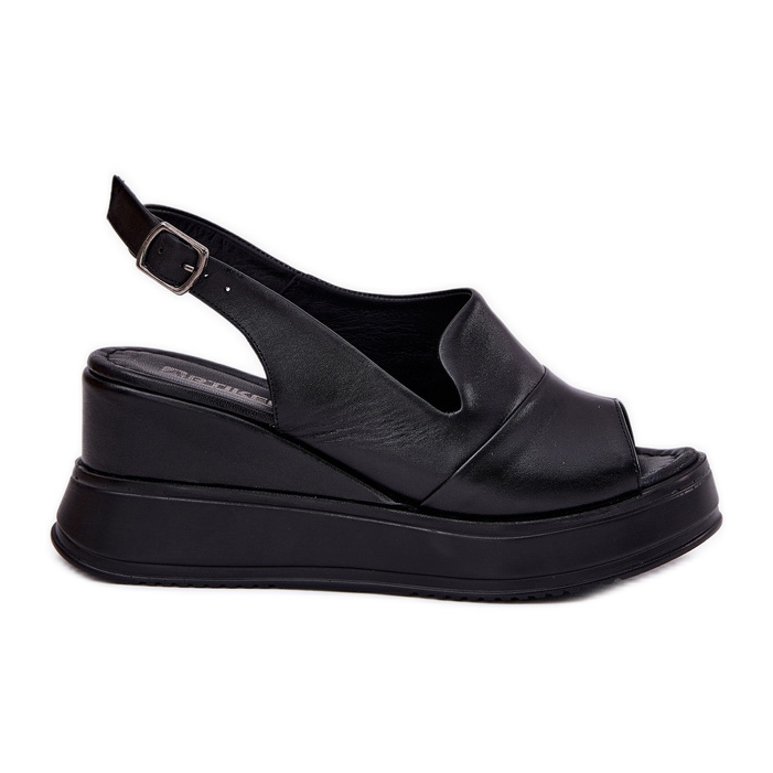 ARTIKER Sandalias de cuero para mujeres para Anchor Artker 52C0484 Negro