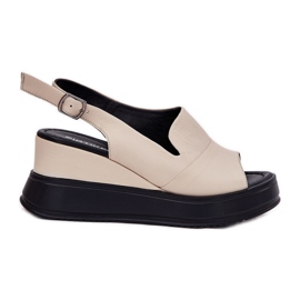 ARTIKER Sandalias de cuero para mujeres para artesanía antigua 54C0401 beige