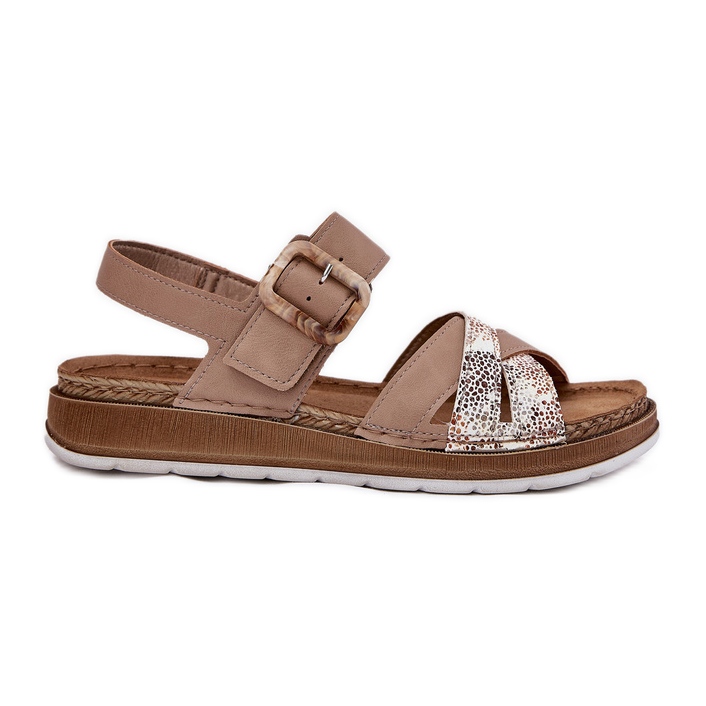 Sandalias para mujeres con inblu GS000056 beige