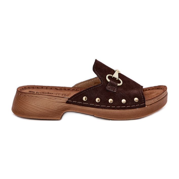 Zapatillas de ante mujeres inblu tf0002k marrón