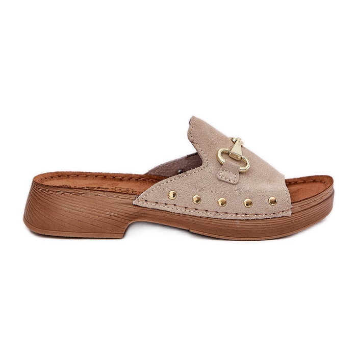 Zapatillas de ante mujeres inblu tf0002k beige