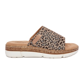 Flip Flip Flip Leopard marrón