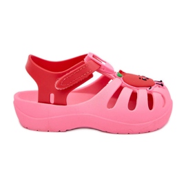 Velcro Sandalias para niños Fruit 83615 Ipanema Summer XIV Pink-Red rosa