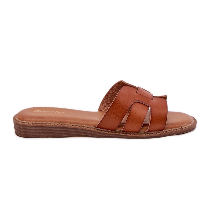 Boto Zapatillas para mujeres con camello de cuero ecológico Lisanoria marrón