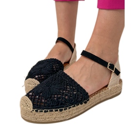 Sandalias de Opadrilles Openwork negros