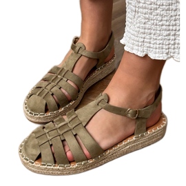 Sandalias verdes Apartrilles Gladiador de Ekozamszu