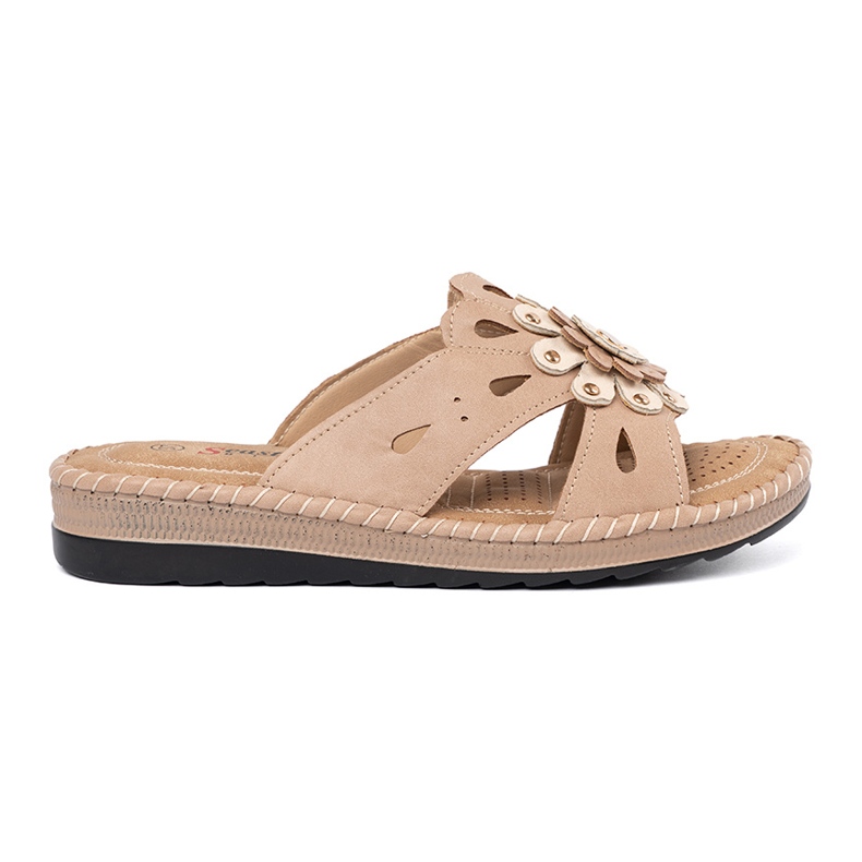 Seastar Zapatillas de mujer rosa con una flor decorativa rosado Seastar Zapatillas de mujer rosa con una flor decorativa rosado