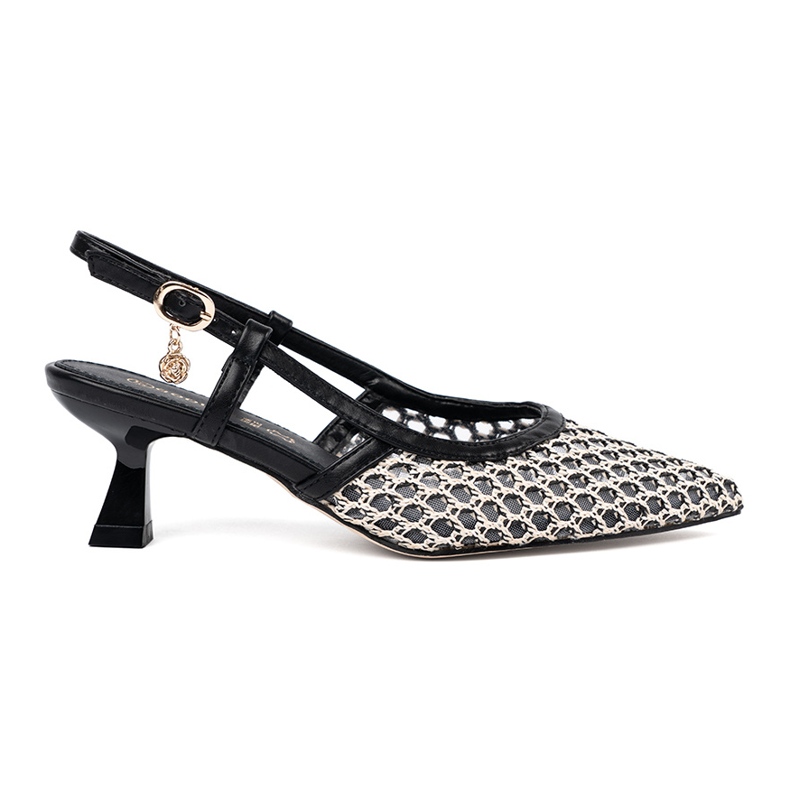Goodin Bombas negras abiertas bajas negro