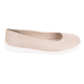 Olivier Las bombas minimalistas de mujeres descalzos resbalaron 1771pol Mini beige