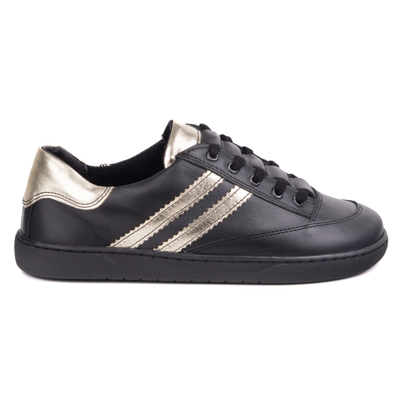 Zapatillas de deporte descalza Kaia Olivier - zapatos de cuero negro