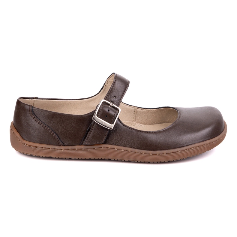 Ballerinas Women Ballerinas Olivier 1286 - zapatos de cuero con hebilla marrón