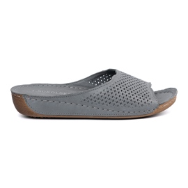 T.Sokolski Chanclas grises de cuero T.Sokolski Chanclas grises de cuero