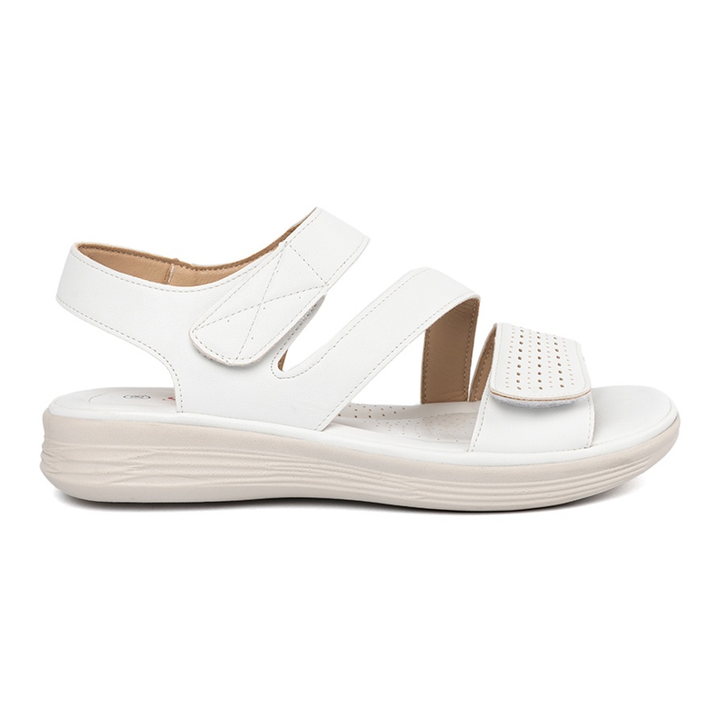 Seastar Sandalias de velcro blancas de mujeres blanco