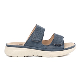 Flip de velcro de mujer cómodas azul