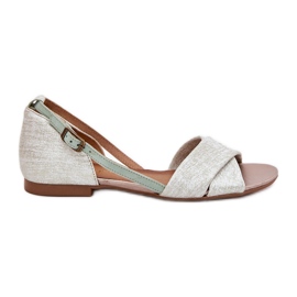 Sandalias planas de Maciejka 04614-46 Menta verde