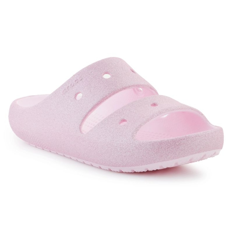 Crocs Classic Glitter Sandal V2 209705-6W rosado
