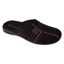 Zapatillas de hombre Inblu con estampado geométrico 155M026 negro