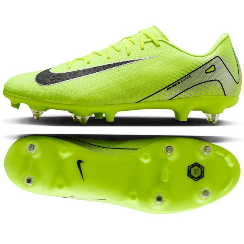 Nike Mercurial Vapor 16 Academy SG-Pro AC FQ8425-700 Zapatos de fútbol amarillo Nike Mercurial Vapor 16 Academy SG-Pro AC FQ8425-700 Zapatos de fútbol amarillo