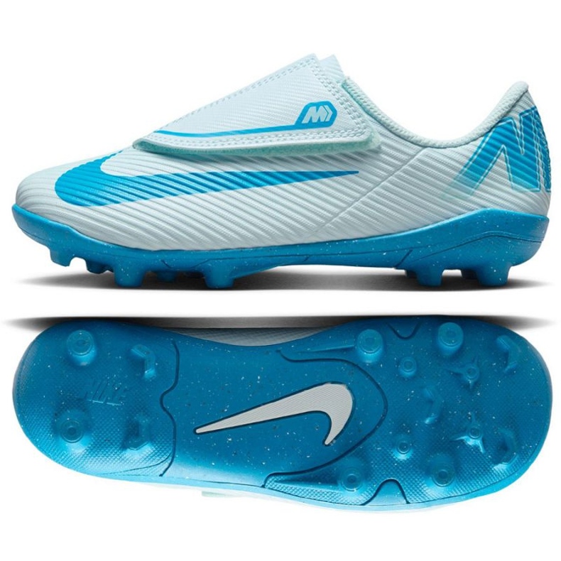 Nike Mercurial Vapor 16 Club Mg PS (V) FQ8290-400 Zapatos de fútbol azul