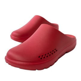 Zapatillas para hombres rojos construidos