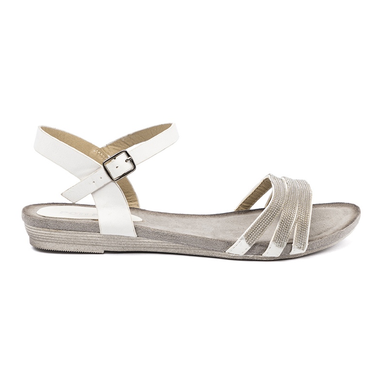 Shelvt Sandalias de mujer elegantes con rayas de brillo multicolor