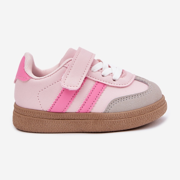 Zapatillas de zapatillas zapatos deportivos velcro rosa rosado