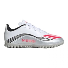 Adidas F50 Messi Club TF JP7453 Zapatos de fútbol blanco