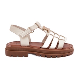 Sandalias de niñas con detalle decorativo BEIGE
