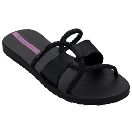 Ipanema femenina Diversa Slidel 27232 BG830 Flip Black -Flops negro