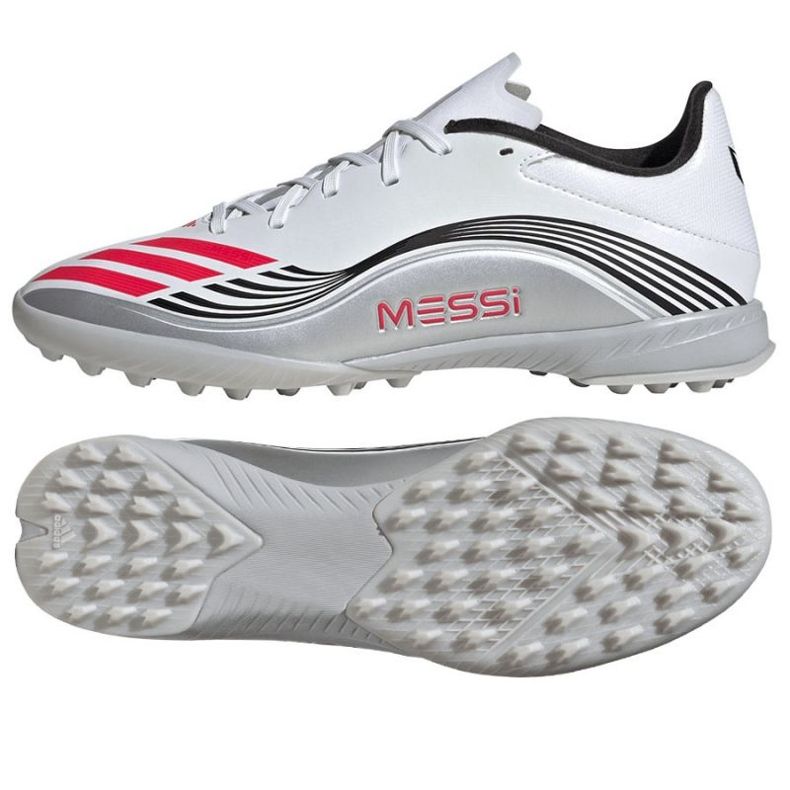 Adidas F50 Messi League TF JP7448 Zapatos de fútbol blanco Adidas F50 Messi League TF JP7448 Zapatos de fútbol blanco