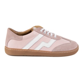 Zapatos de cuero para mujeres descalzos Olivier Eliza Pink rosado