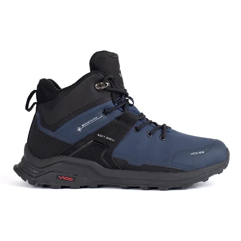 Vico Zapatos de trekking para hombres azules y azul marino