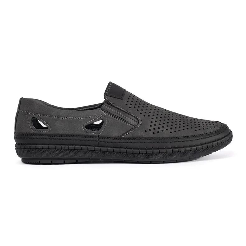 Zapatos de trabajo abiertos grises para hombres