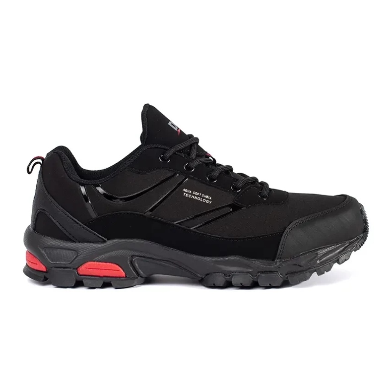 Zapatos de trekking de mujeres negras dk negro