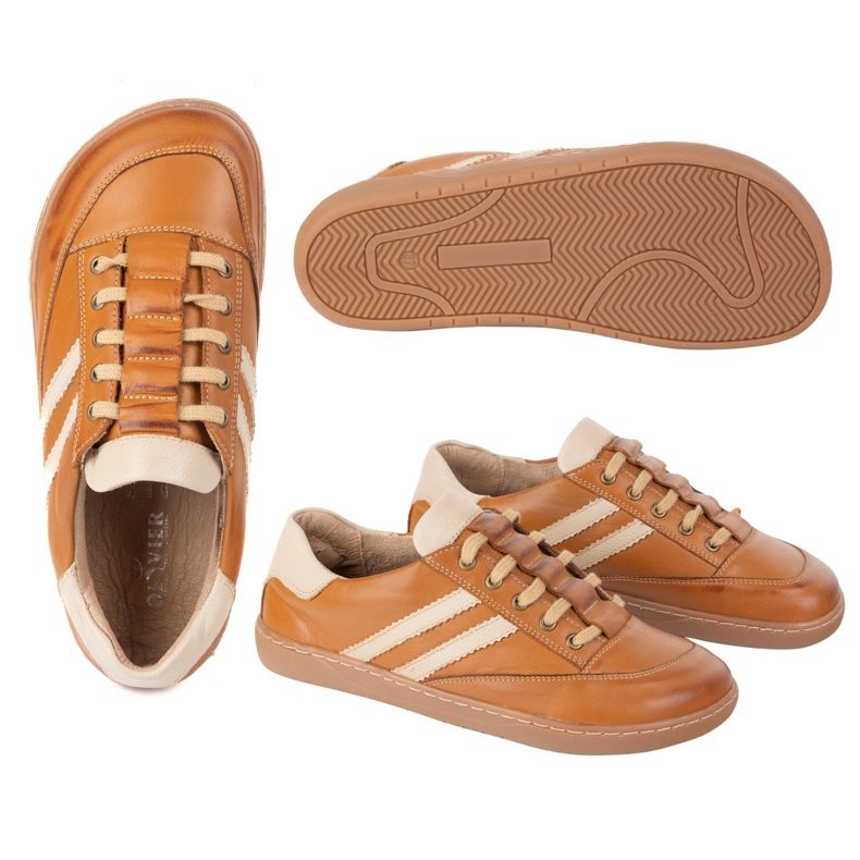 Zapatillas de deporte descalza Kaia Olivier - zapatos de cuero marrón claro Zapatillas de deporte descalza Kaia Olivier - zapatos de cuero marrón claro