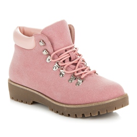 Vices New Collection Tramperos de gamuza rosa