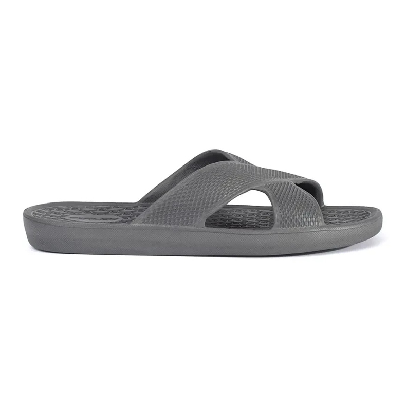 Chanclas de piscina para hombres grises Chanclas de piscina para hombres grises