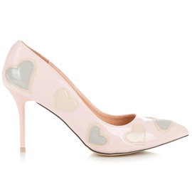 Vices New Collection tacones con corazones rosa