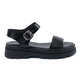 Seastar Sandalias negras para mujeres en la plataforma negro