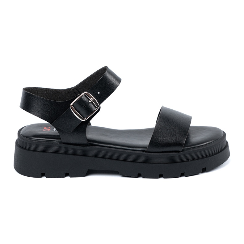 Seastar Sandalias negras para mujeres en la plataforma negro