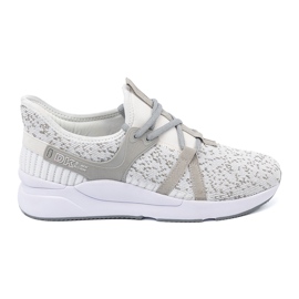 Zapatos deportivos grises blancos Zapatos deportivos grises blancos