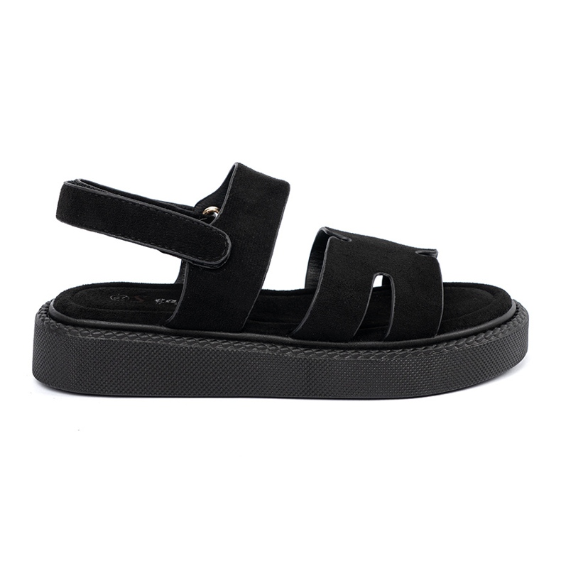 Seastar Sandalias negras en la plataforma con recortes negro