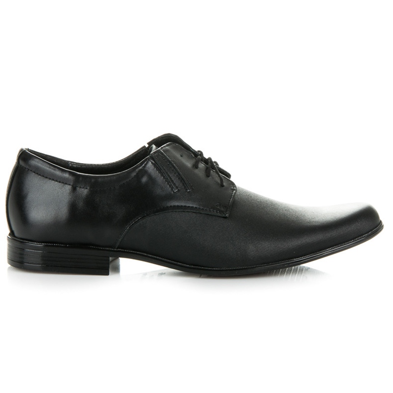Lucca Zapatos de cuero atados negro