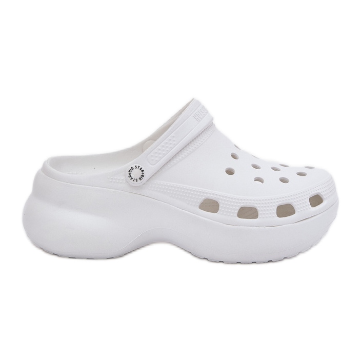 Big Star Zapatillas de espuma para mujeres en una gran estrella enorme RR274A119 White blanco