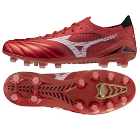 Mizuno Morelia Neo IV Beta Elite FG P1GA254260 Zapatos de fútbol rojo