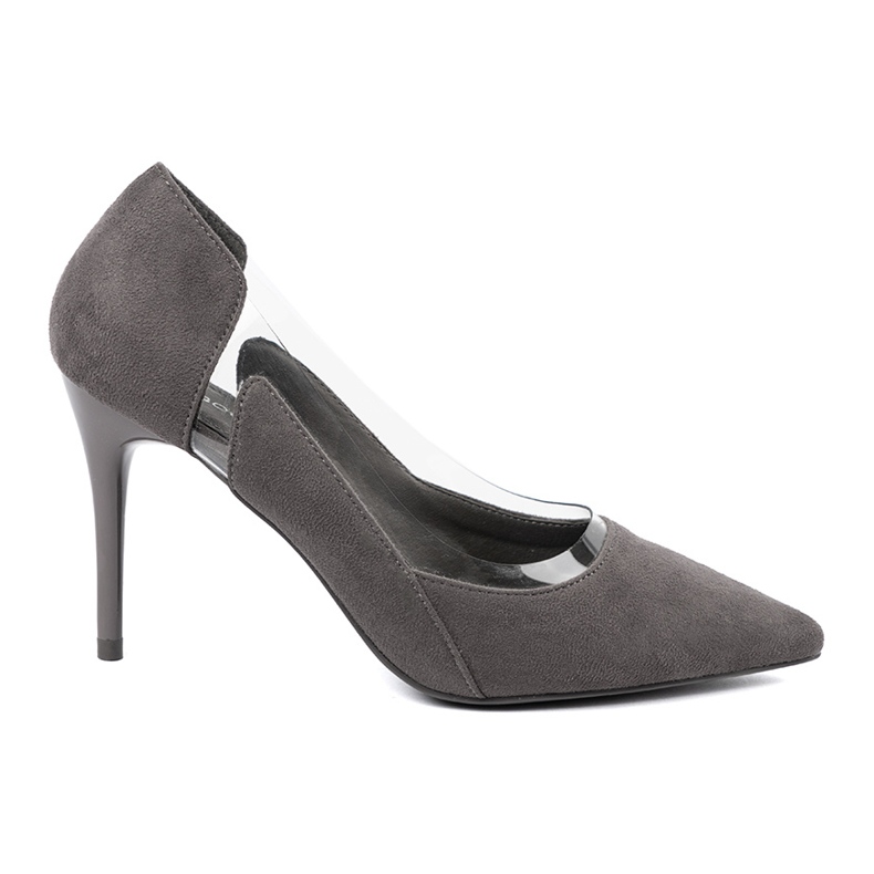 Goodin Bombas de ante grises con inserciones transparentes