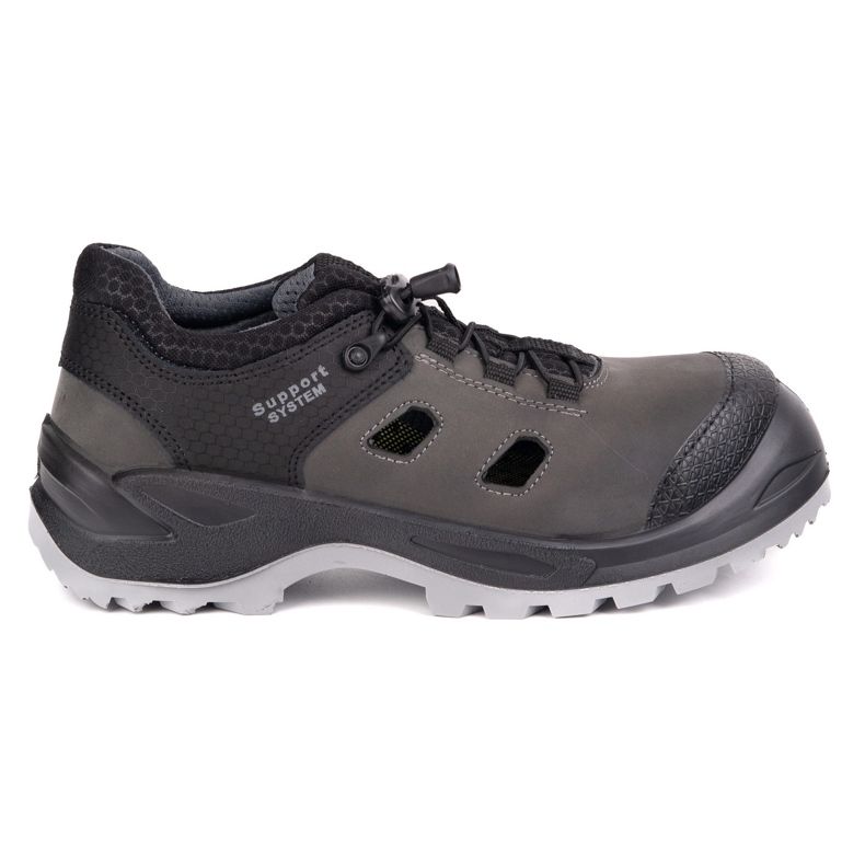 Fagum-Stomil Sandalias de cuero para hombres TechWork 1164p S1 Sr Gray gris